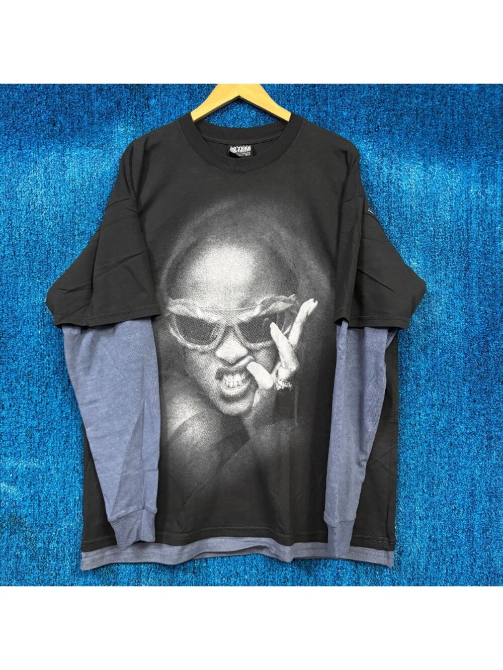Rihanna Since 2005 R20 Oversized Pop Layered Long Sleeve L